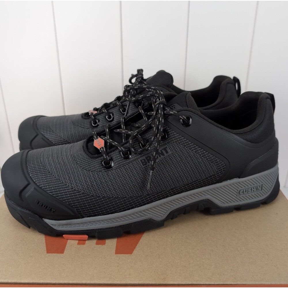 Brunt Ryng Low 4” Comp Toe Shoes Men's Size 13 Black Waterproof Slip Resistant